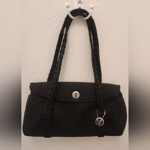 The Sak Black Woven Shoulder Bag